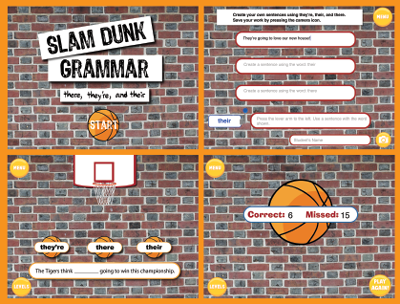 Slam Dunk Grammar: They're, There, and Their Screens