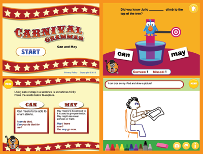 Carnival Grammar: Can and May Screens