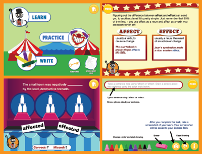 Carnival Grammar: Affect and Effect Screens